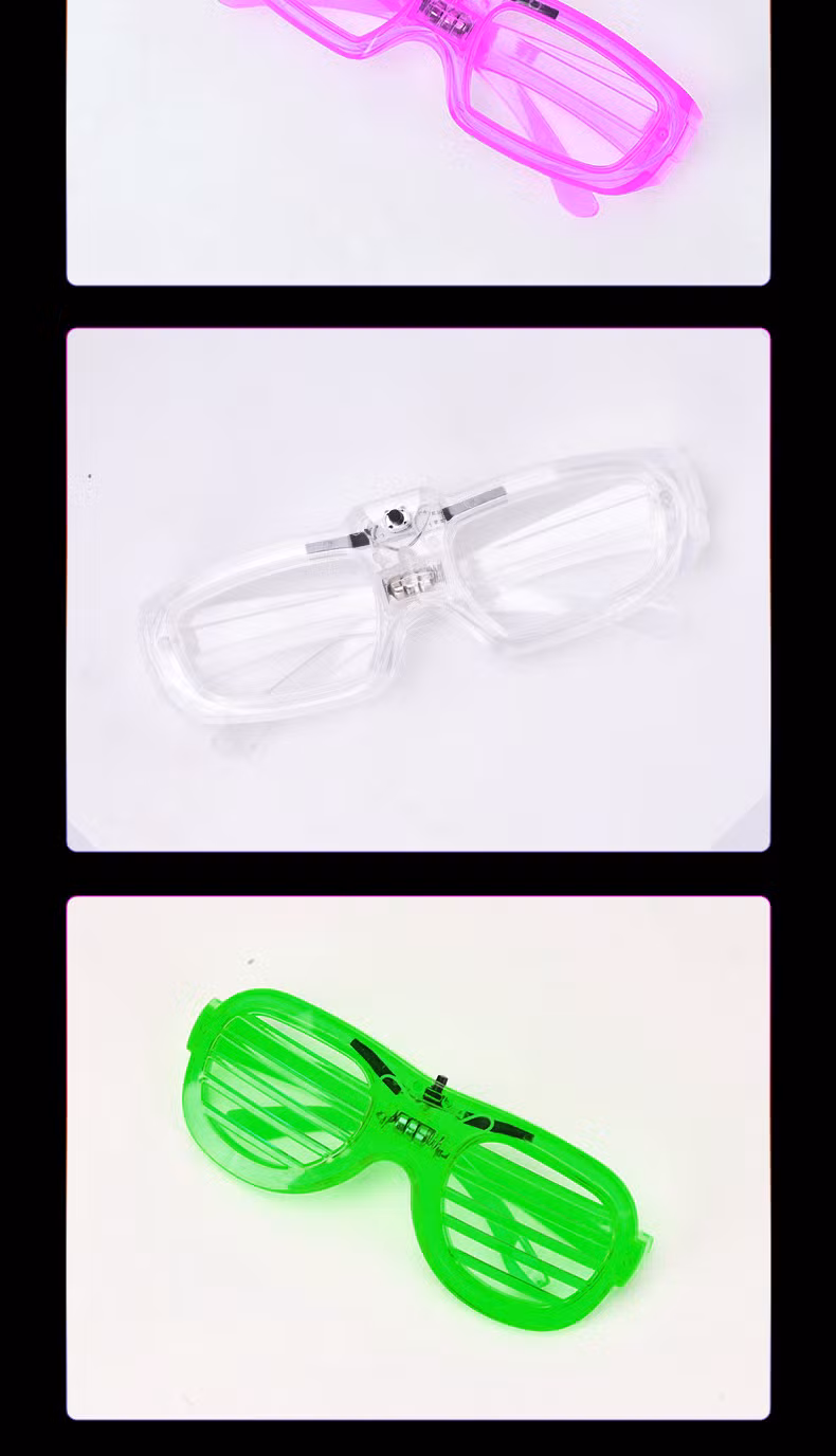 LED Glasses Neon Light up Glasses Party Articles Rave Costume Party DJ Sunglasses Birthday Party Decoration