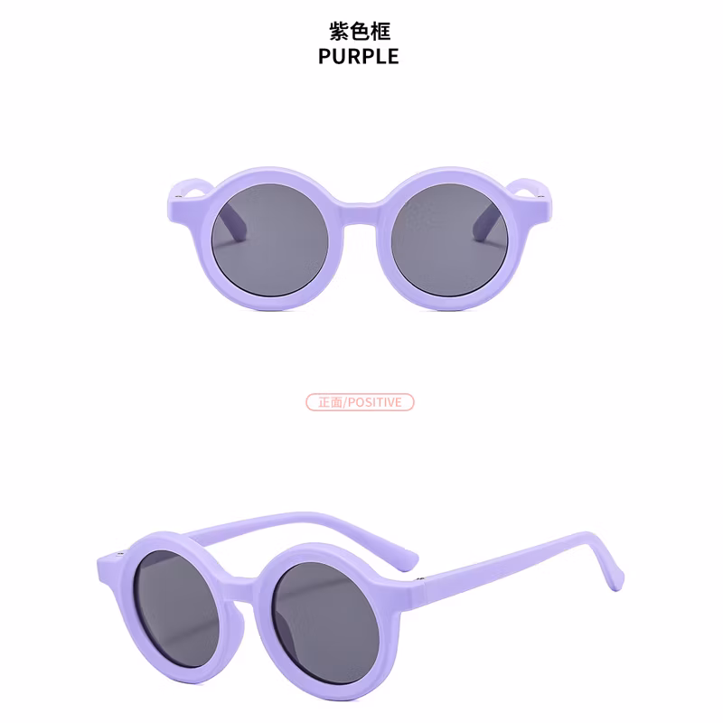 2023 New Fashion Round Frame Candy Color Sunglasses Children&prime;s Beach Glasses (CFEGS002)