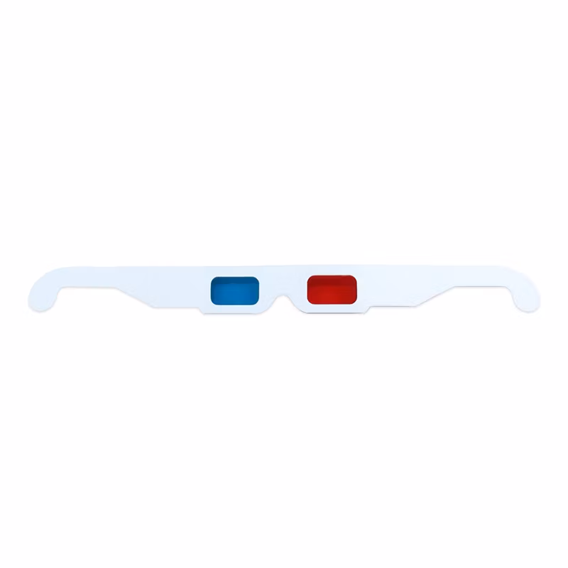 2020 New Product Foldable Paper Cardboard Anaglyph Printing Complementary 3D Glasses