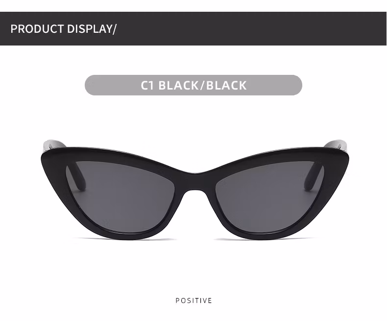 Women Lady Best Hot Sale Wholesale Sun Glasses Colorful UV400 Shades Cat Eye Frame Trendy Fashion Sunglasses