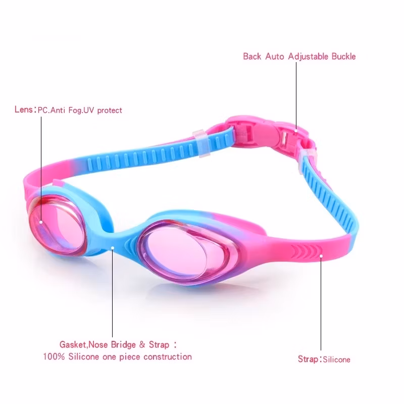 Gloffie Supplier Anti-Fog UV Protection Swimming Goggles for Kids 3-15 Girls