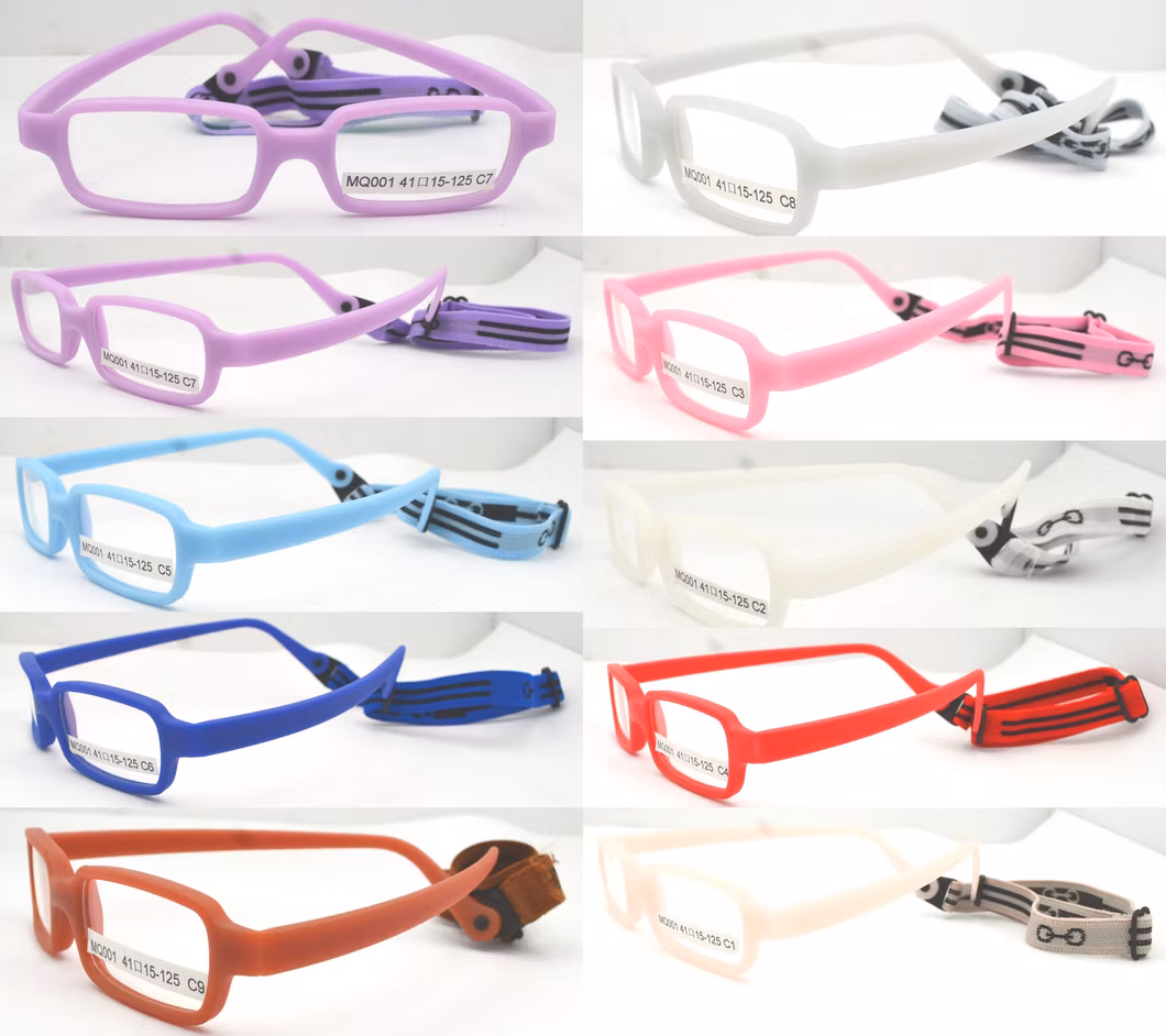 New Fashion Flexible Fiber Glass Kids Optical Frames (MQ001)