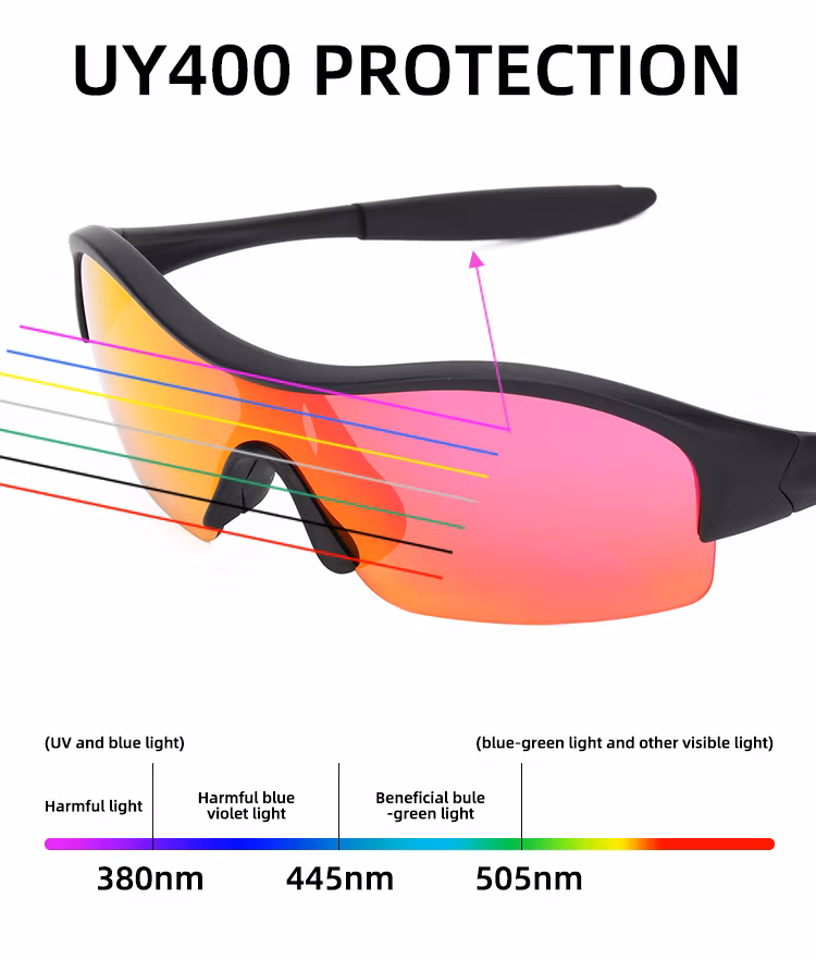 New Outdoor Fashion Trendy OEM ODM Mountain Road Bike Sun Glasses Anti UV Running Sport Sunglasses for Youth
