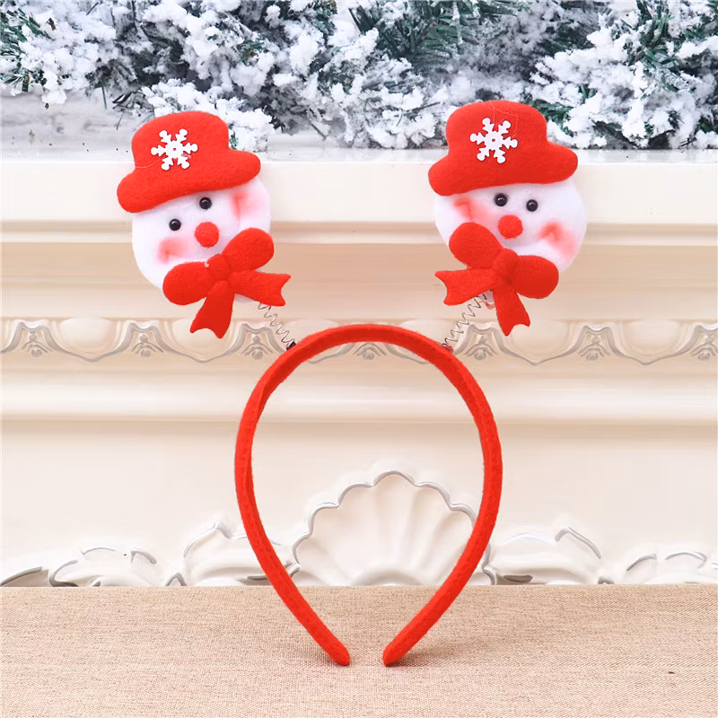 Lovely Christmas Headband Lovely Cute Santa Claus Headdress LED Light for Xmas Party Decoration Kids Gifts