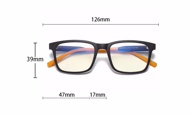 Children&prime; S Anti-Blue Glasses European and American Fashion Flat Glasses Frame Tr90 Two-Color Goggles 5105 Can Be Equipped with Myopia