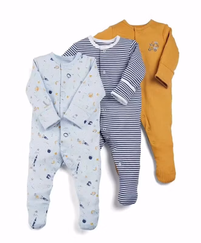 Children&prime;s Clothing Infants and Young Children Onesie Long-Sleeved Footed Crawling Clothes Baby Three Pieces Baby Wear Baby Clothes Kids Wear