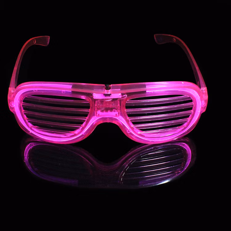 Blinds Party Bar Concert Props Children′s Glow-in-The-Dark Toys LED Glasses