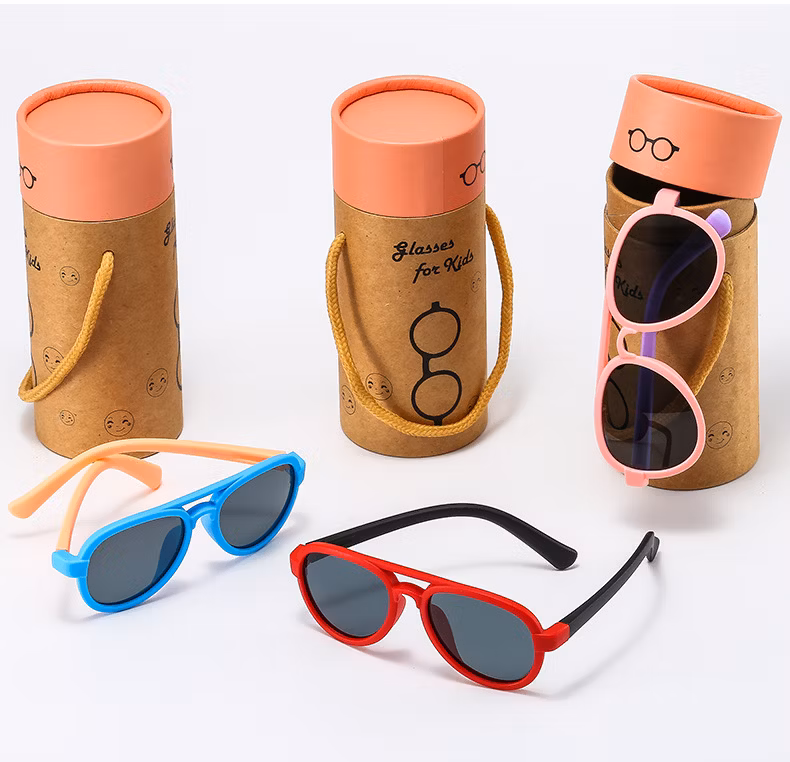New Fashion Pilot Shape Tpee Baby Sunglasses with Tac Polarized Lens