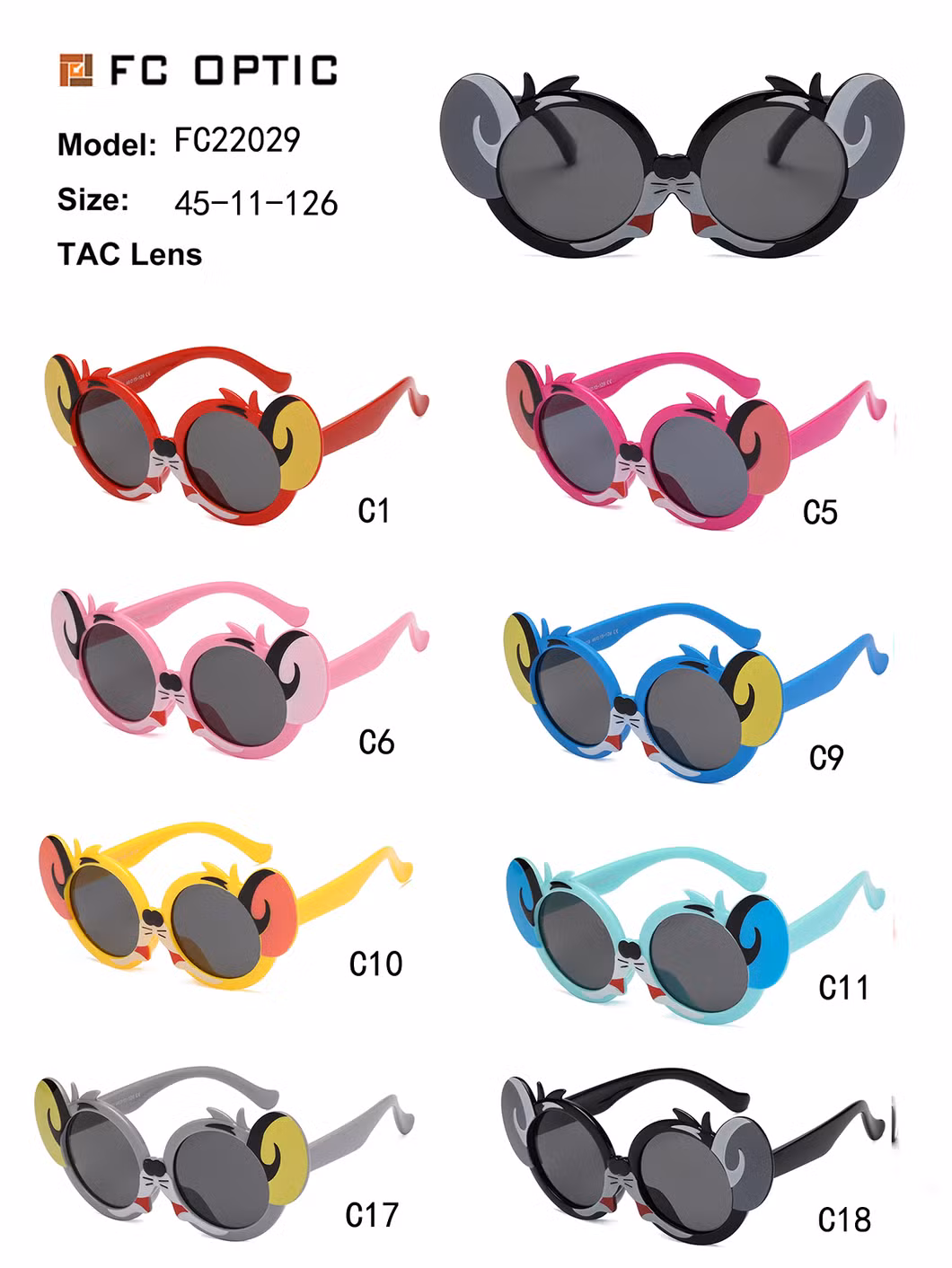 2020 Kids Sunglasses in Tpee Material Polarized Sun Lens