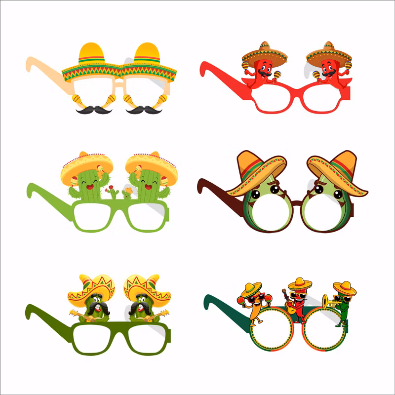 2024 PC Wedding China Factory Price Beer Cheer Party Sunglasses Sp700045