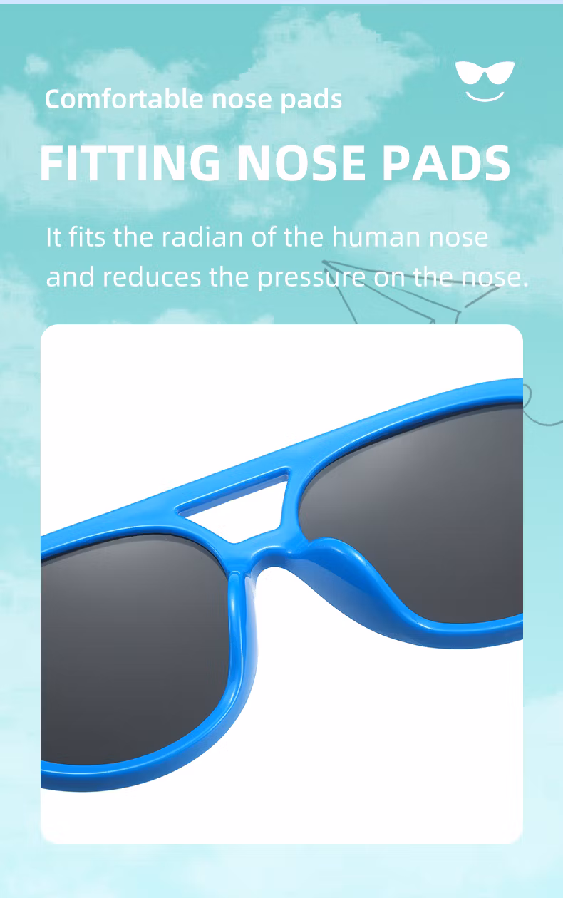 Double Bridge Promotion PC Plastic Kids Sunglasses Custom Logo Sunglasses