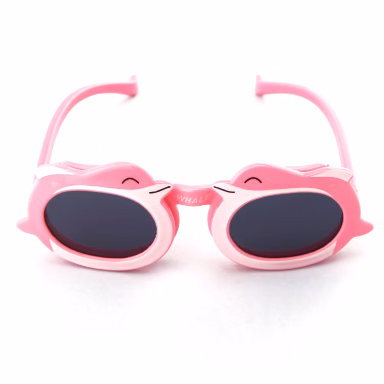 Pink Kids Swim Sunglass Goggles Lovely Silicone