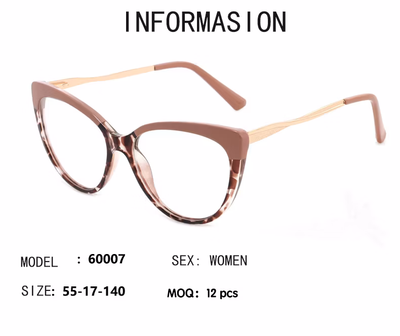 New Cat&prime;s Eye Retro Fashion Tr90 Frame Optical Light Weight Eyeglasses Anti Blue Light Blocking Glasses for Man and Women