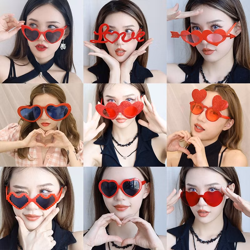 PC Wedding China Factory Price Love Party Sunglasses Sp700038