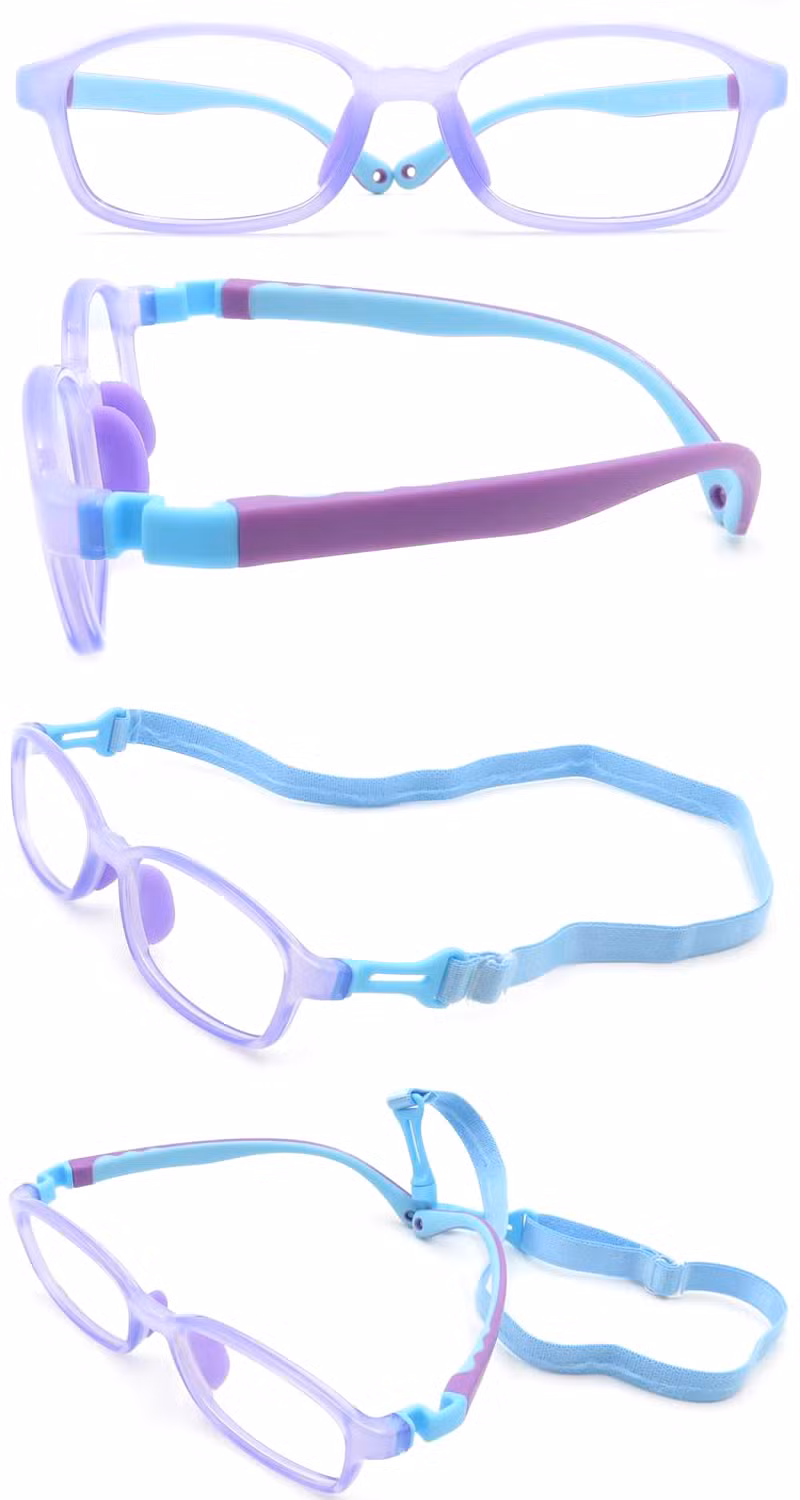 Kids Flexible Tr90 Eye Glasses Frame Anti Blue Light Glasses