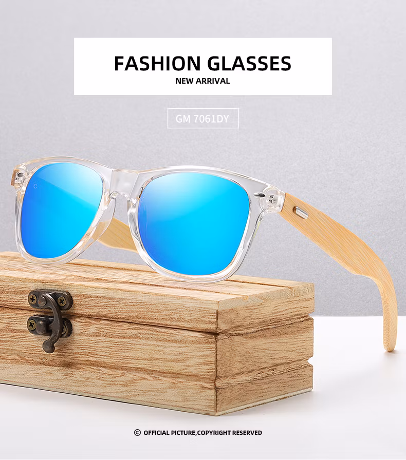 Superhot Eyewear Baboo Frame Fashion 2021 Baboo Frame Men Women Polarized Small Rectangle Lenses Sunglasses