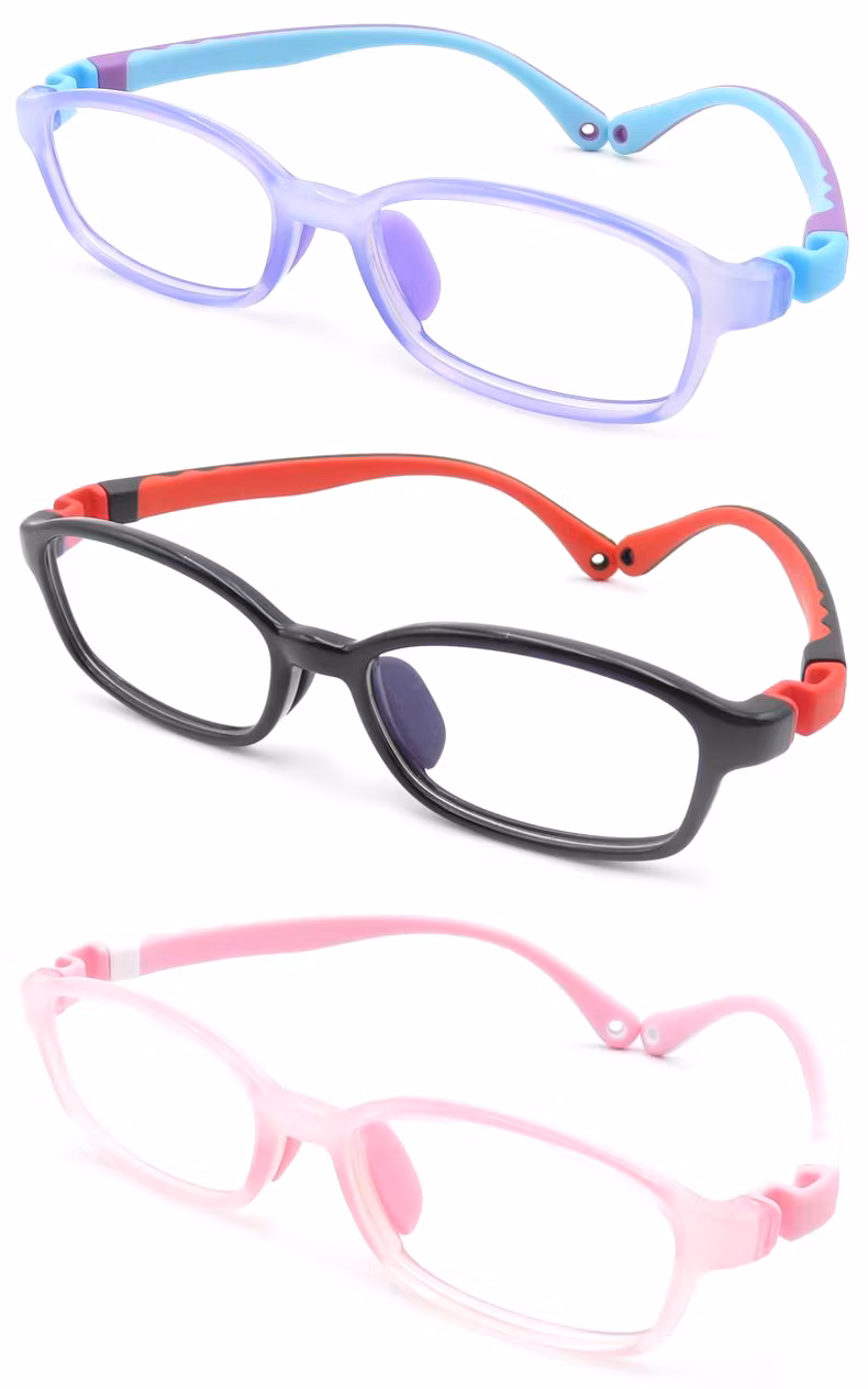 Kids Flexible Tr90 Eye Glasses Frame Anti Blue Light Glasses