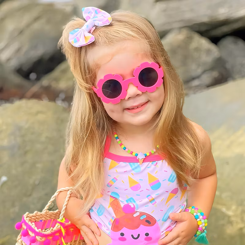Sunflower Sunglasses Cute Sunscreen Sunglasses for Kid