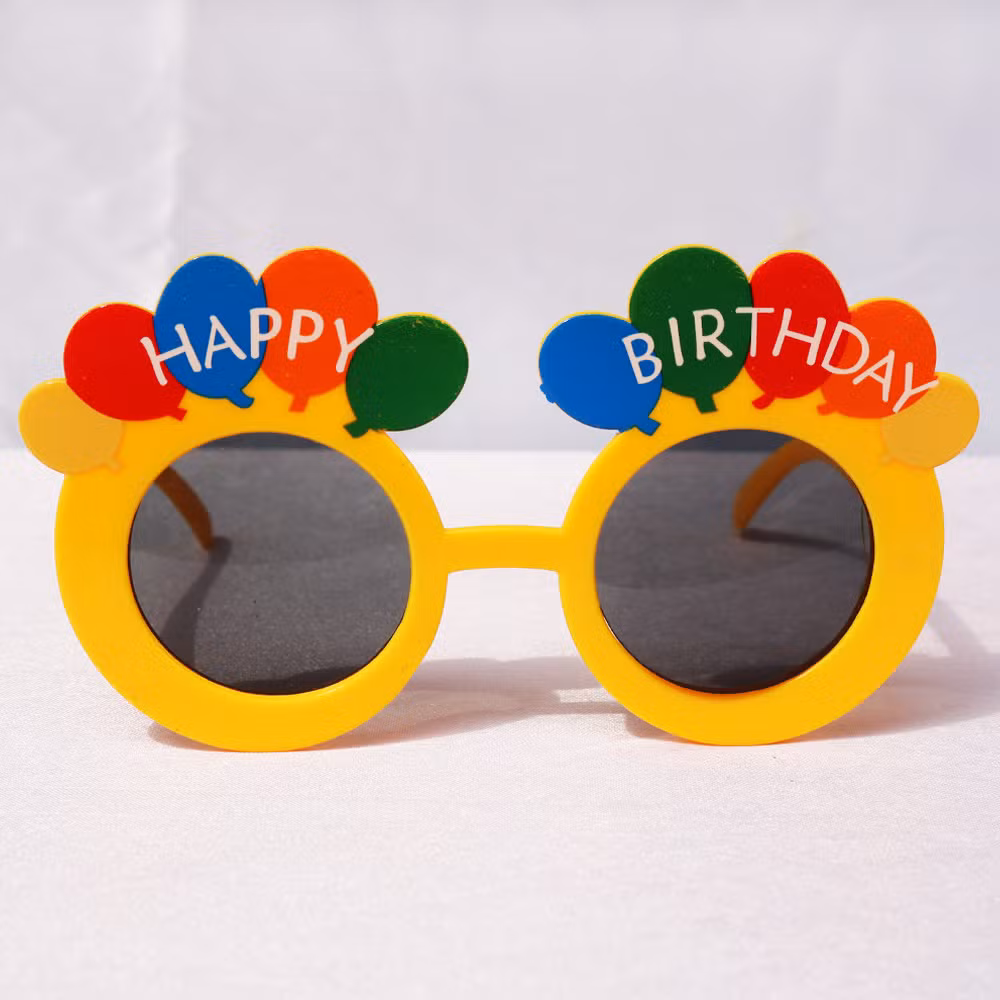 2024 PC Decorative Glasses Disposable Glasses Supplies Wholesale Happy Birthday China Factory Price Party Sunglasses Sp700008