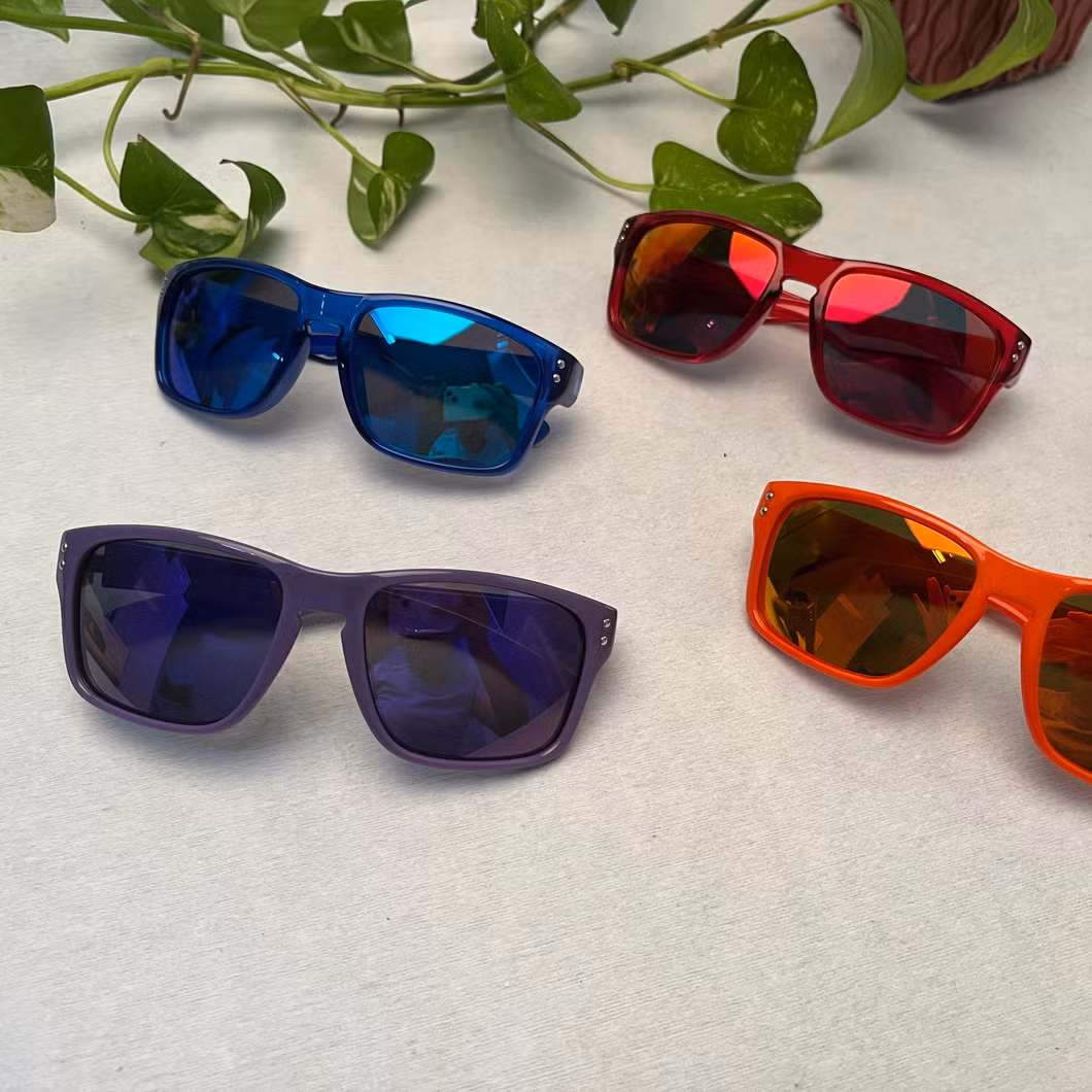 Polarized Kid Sunglasses in Pink Rubber Frame with Tac Lens