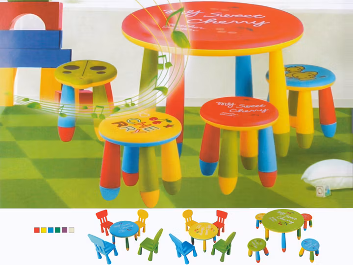 Daycare Center Table Kindergarten Plastic Round Table for Children Kids Table