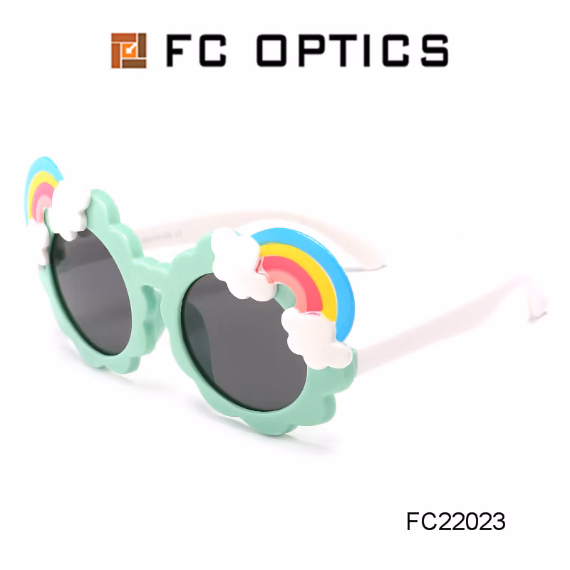2020 Cute Rainbow Tpee Kids Fashion Sunglasses Polarized