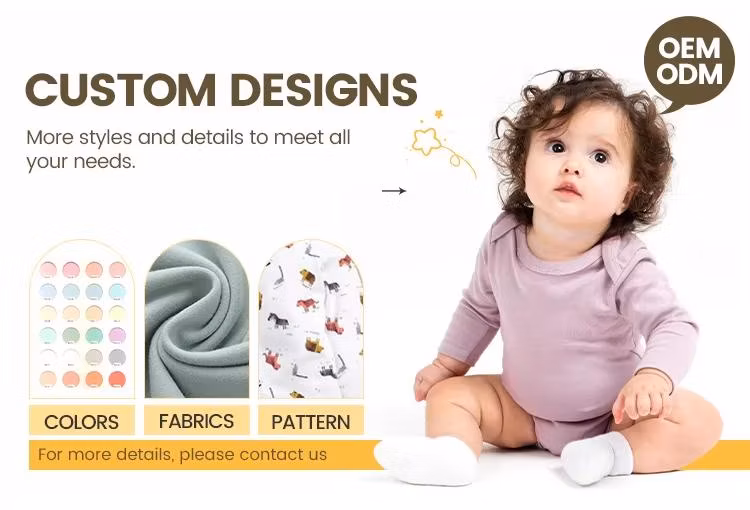 Children&prime;s Clothing Infants and Young Children Onesie Long-Sleeved Footed Crawling Clothes Baby Three Pieces Baby Wear Baby Clothes Kids Wear