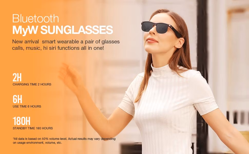 High Quality Bluetooth 5.0 Blue Light Blocking Kids Eye Glasses Comfortable Smart Men Sunglasses