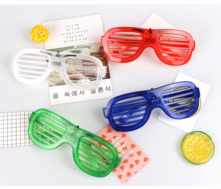Blinds Party Bar Concert Props Children′s Glow-in-The-Dark Toys LED Glasses