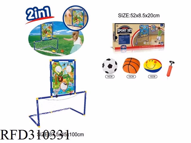 New Kids 2 in 1 Play Sport 5 Hole Frame Football Game