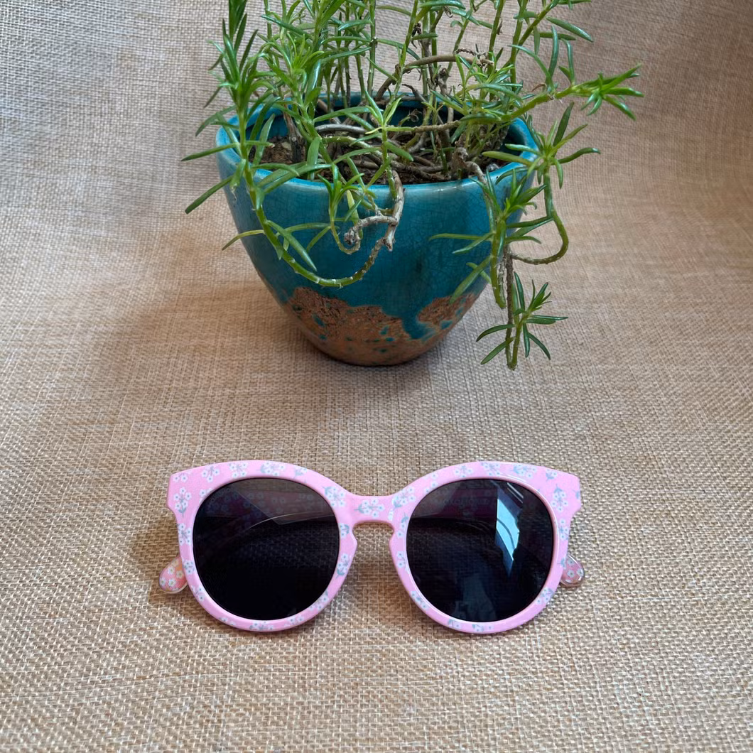 Silicone Kids′ Floral Design Cat Eye Sunglass Party Fun Gifts