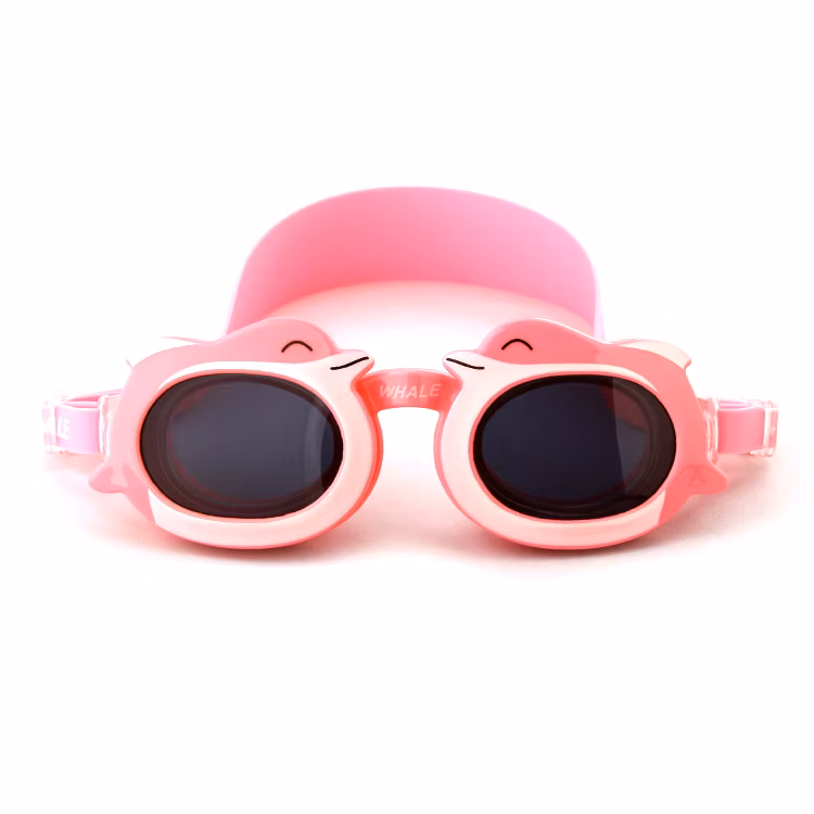 Pink Kids Swim Sunglass Goggles Lovely Silicone