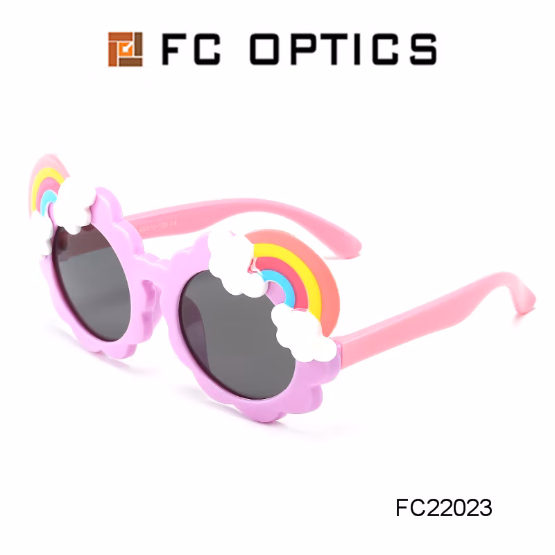 2020 Cute Rainbow Tpee Kids Fashion Sunglasses Polarized