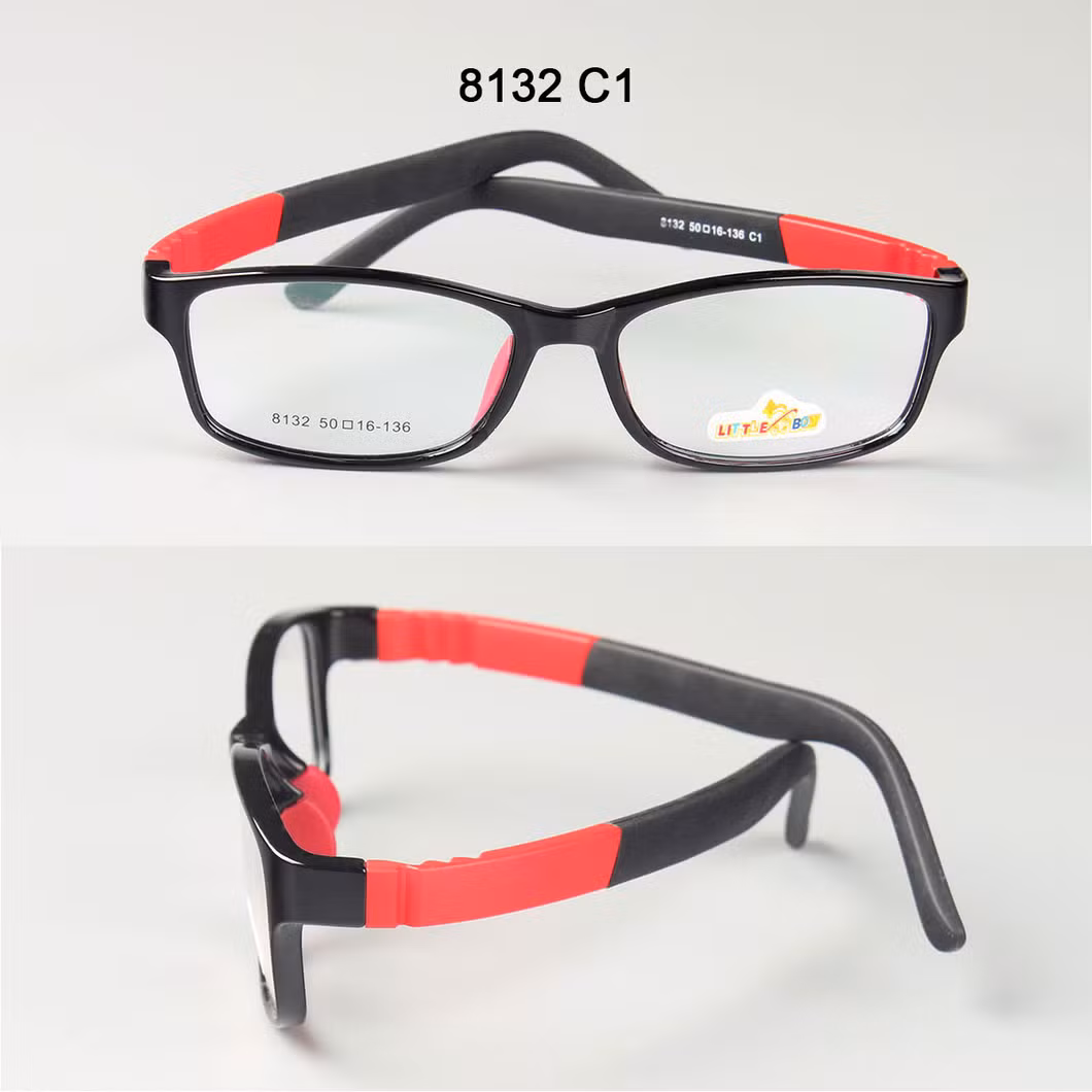 Lightweight Silicone Children Magnetic Spectacle Frame Elementary School Students Tr90 Two-Color Glasses Frame Box Can Be Equipped with Myopia