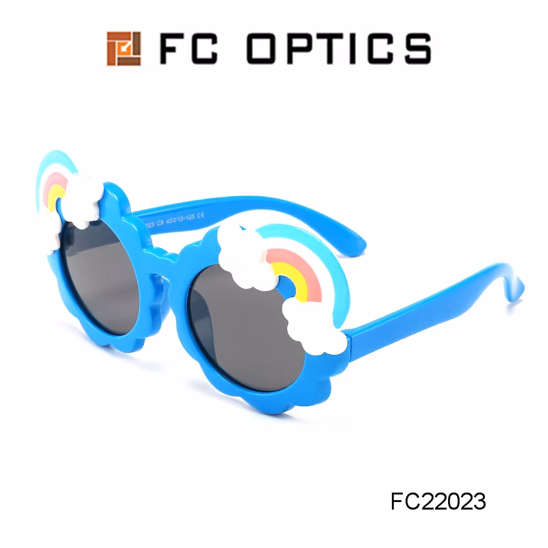 2020 Cute Rainbow Tpee Kids Fashion Sunglasses Polarized