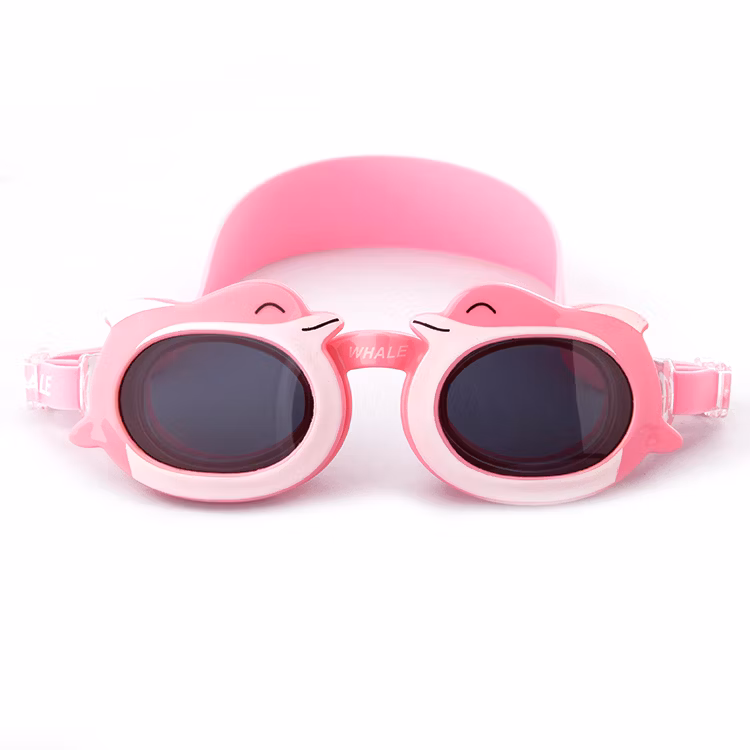 Pink Kids Swim Sunglass Goggles Lovely Silicone