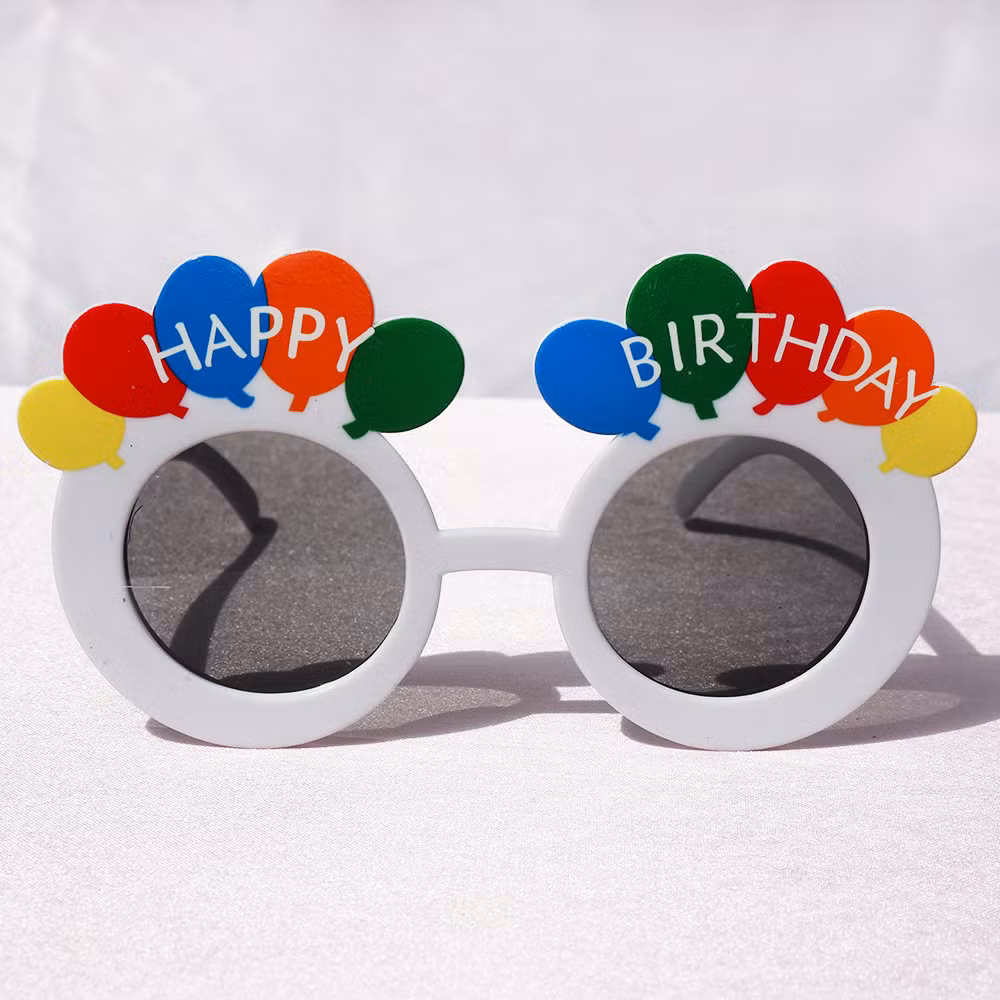 2024 PC Decorative Glasses Disposable Glasses Supplies Wholesale Happy Birthday China Factory Price Party Sunglasses Sp700008
