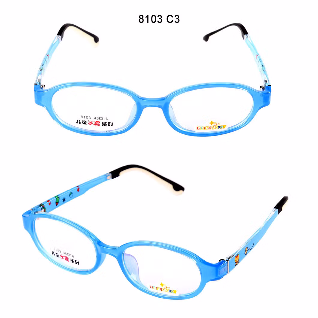 Wholesale Children Tr90 Box Myopia Glasses Frame Cartoon Jelly Color Student Optical Glasses Frame