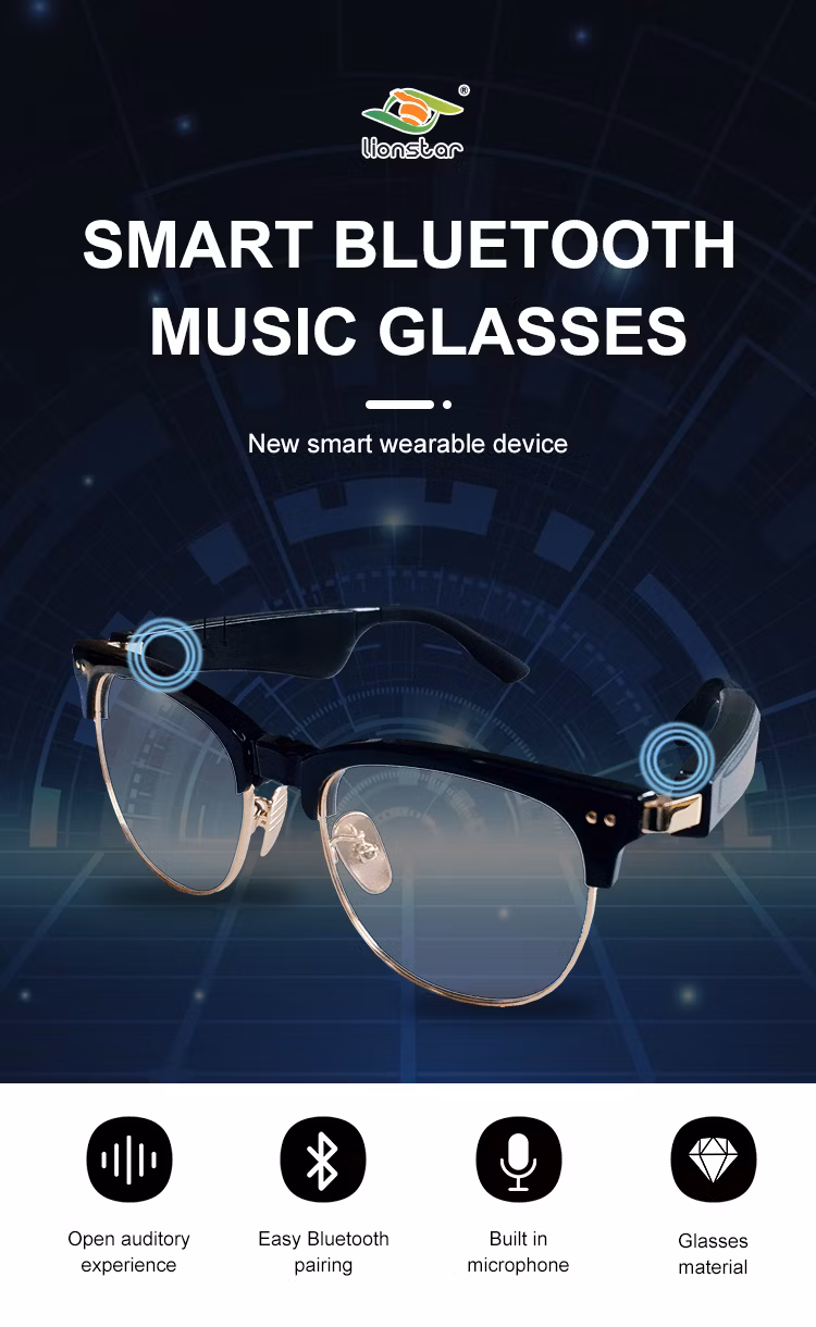 Top Selling Sport Bluetooth Glasses Wireless Audio Smart Eyewear Sunglasses with Speaker