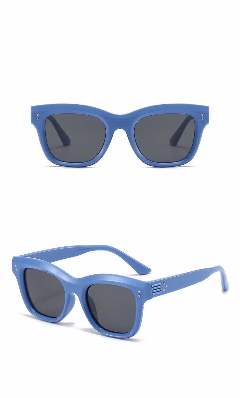High Quality Soft Touch Tpee Material Square Kids Sunglasses with Polarized UV400 CE FDA