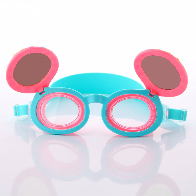 Kids Sunglasses and Swim Goggles Combine Design