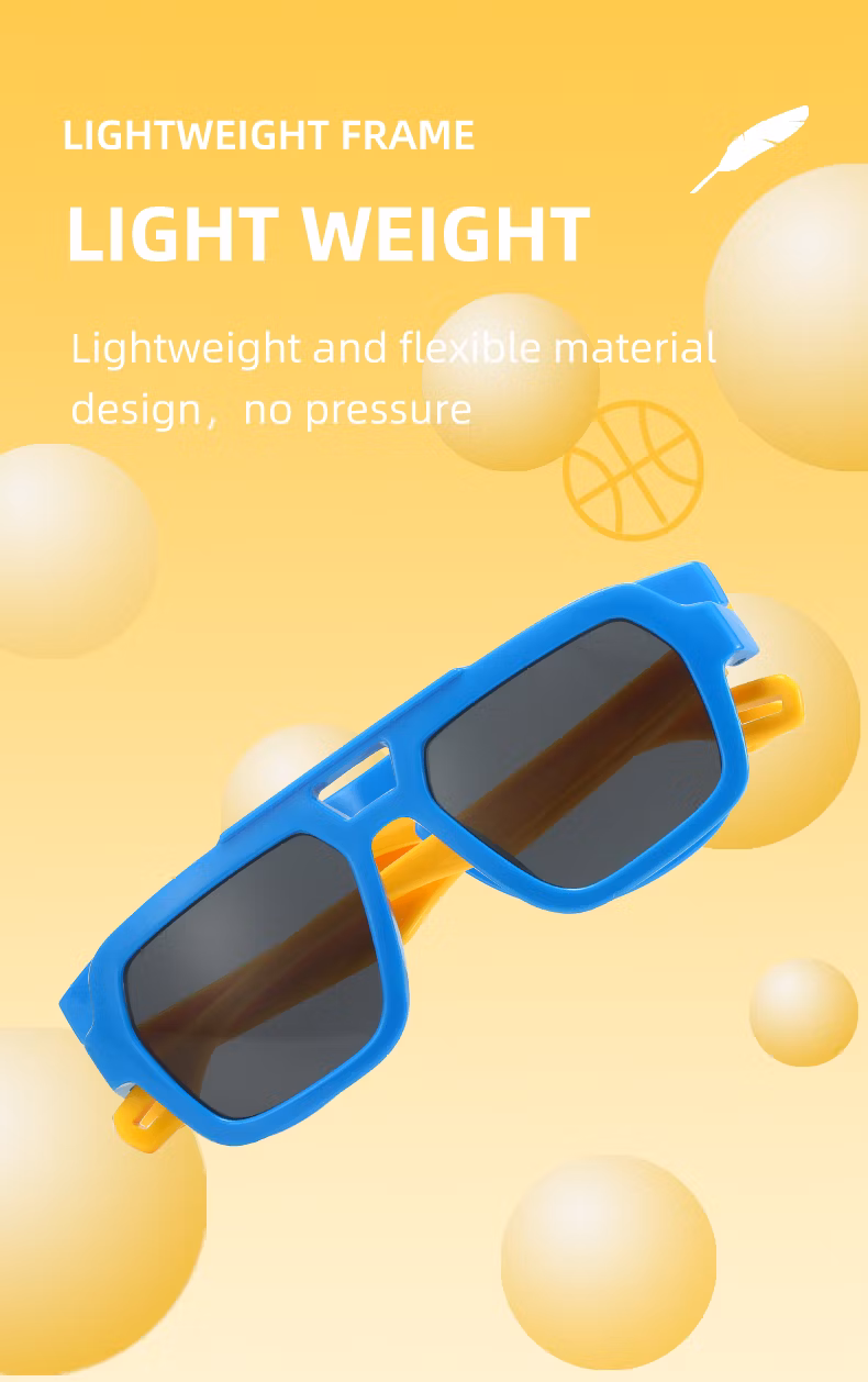 Double Bridge Kids PC Sunglasses UV 400 Children&prime;s Fashion Oculos De Sol