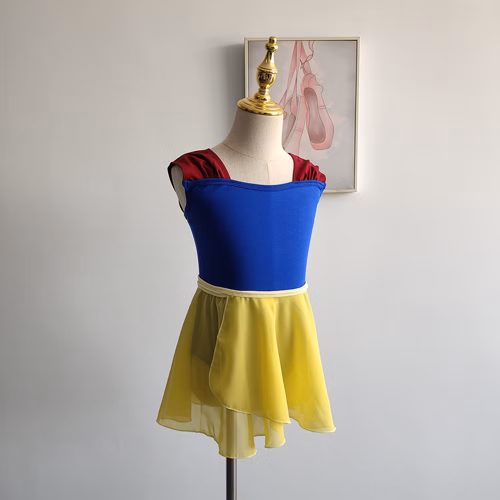 2024 Summer New Arrivals Hot Sales Nylon Spandex Velvet Strap Navy Blue Dance Ballet Leotards for Kids Girls