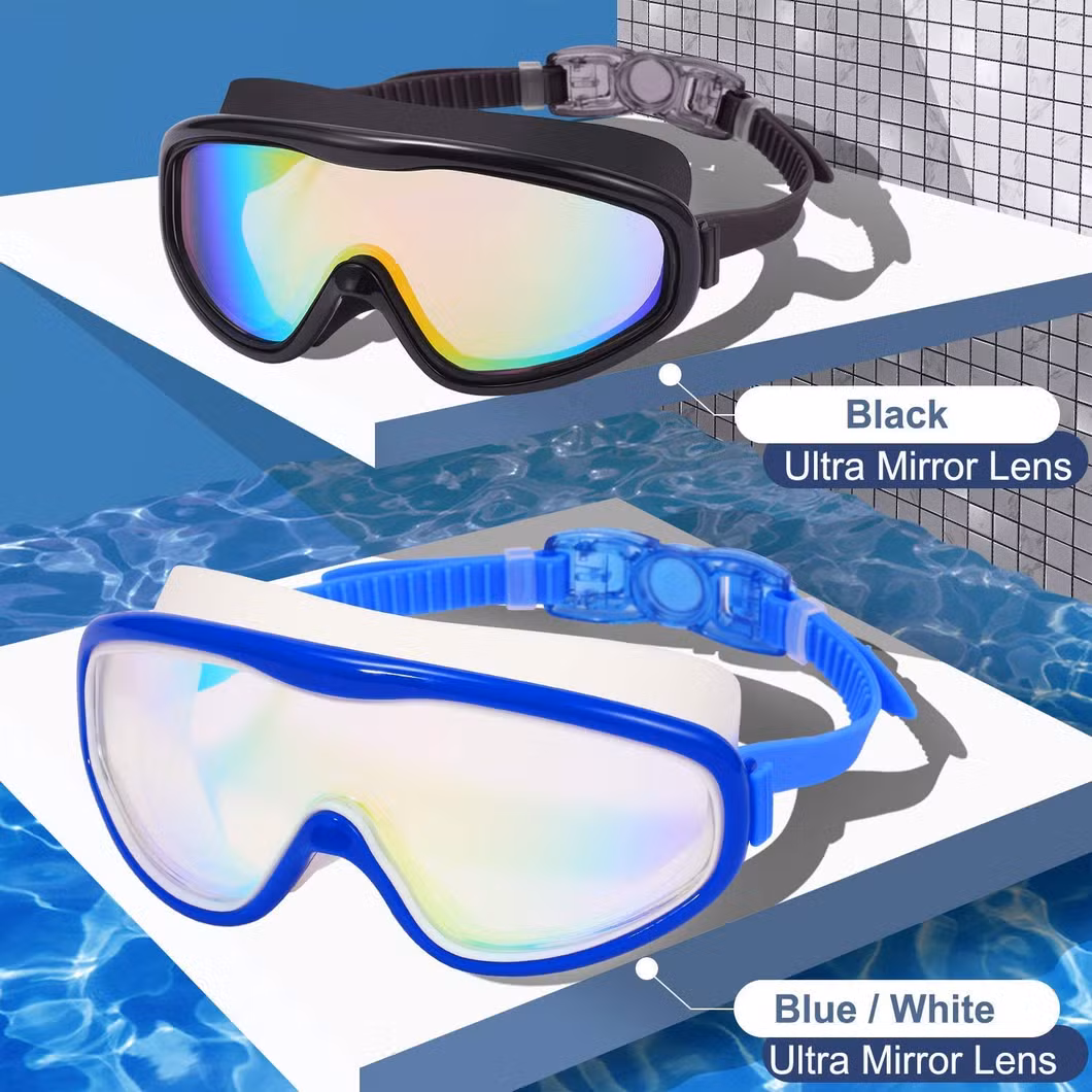 Newly Style Waterproof Non-Fog UV Swimming Goggles Adjustable Strip Kids Swim Glasses