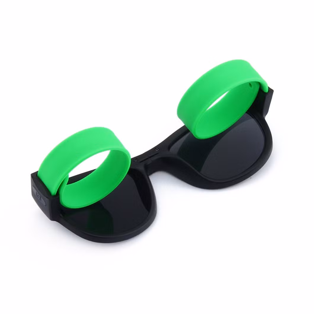Adult Children Pop Mirror Silicone Sunglasses Silicone Folding Sunglasses