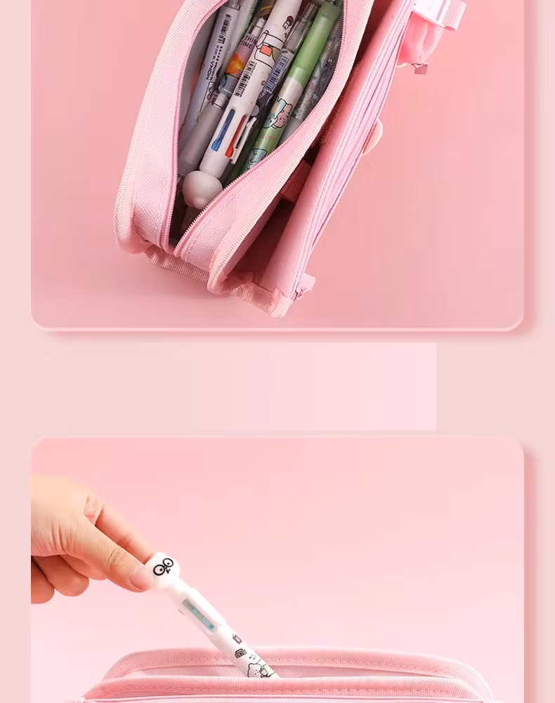 Moka High Capacity Ins Style Canvas Pencil Case Oxford Pencil Bags Coin Purse for Children Kids Girls Study School