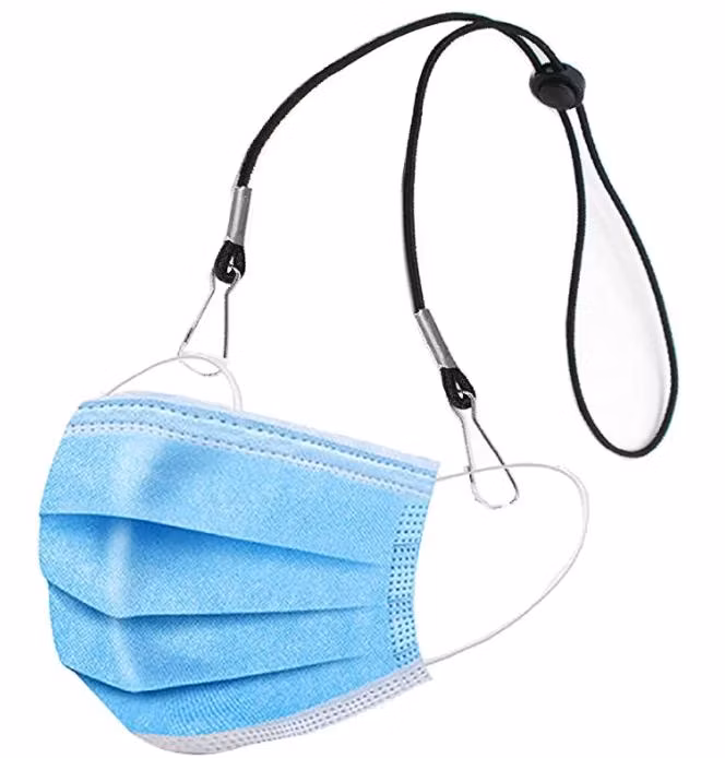 Extra Long Mask Lanyard with Clips Mask Holder Strap Extenders Adjustable Length