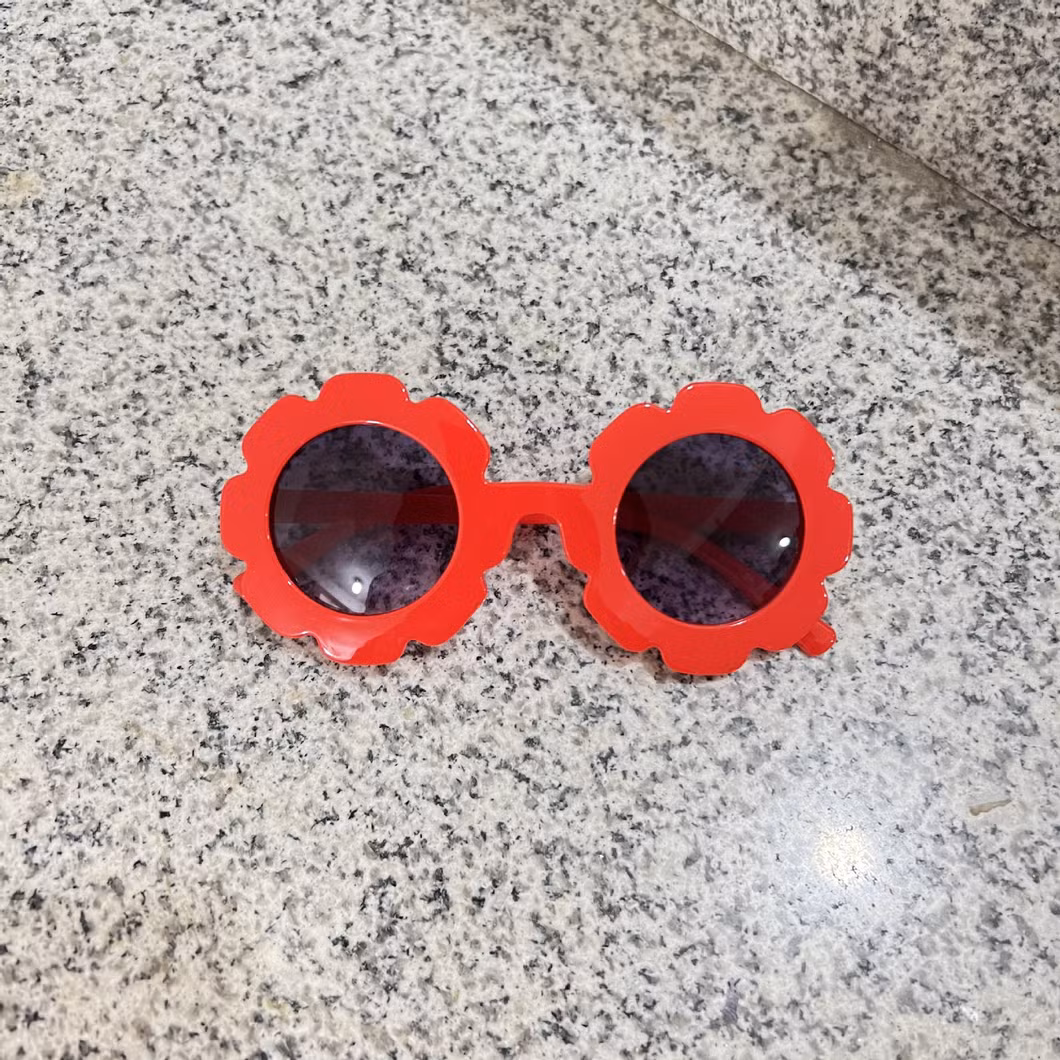 Sunglasses for Kids Round Flower Cute Glasses UV 400 Protection Children Girl Boy Gifts
