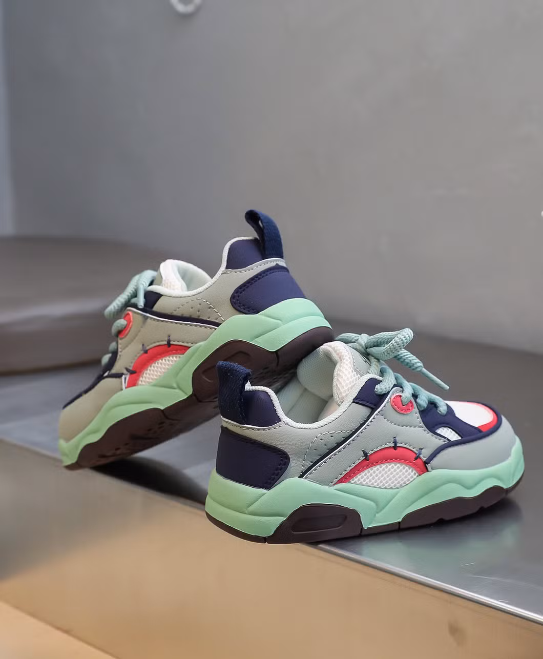 Children&prime;s Sakteboard Casual Shoes 2024 Spring New Kids Sneaker