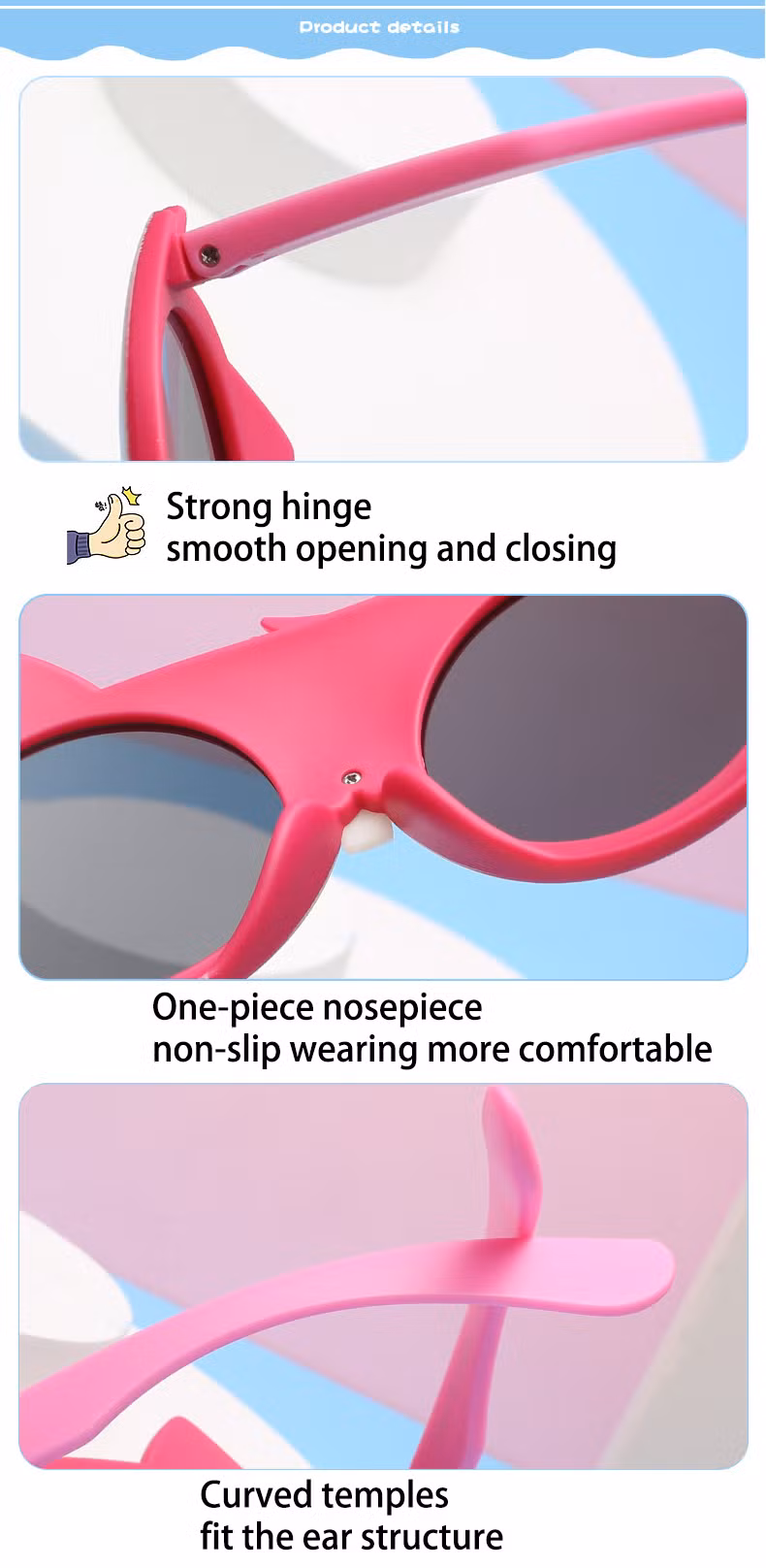 2022 Best Selling Hot Popular Trendy High Quality Cute Animals Kids Eyewear Children Custom Logo Tac UV400 Polarized Lenses Fashion Sunglasses